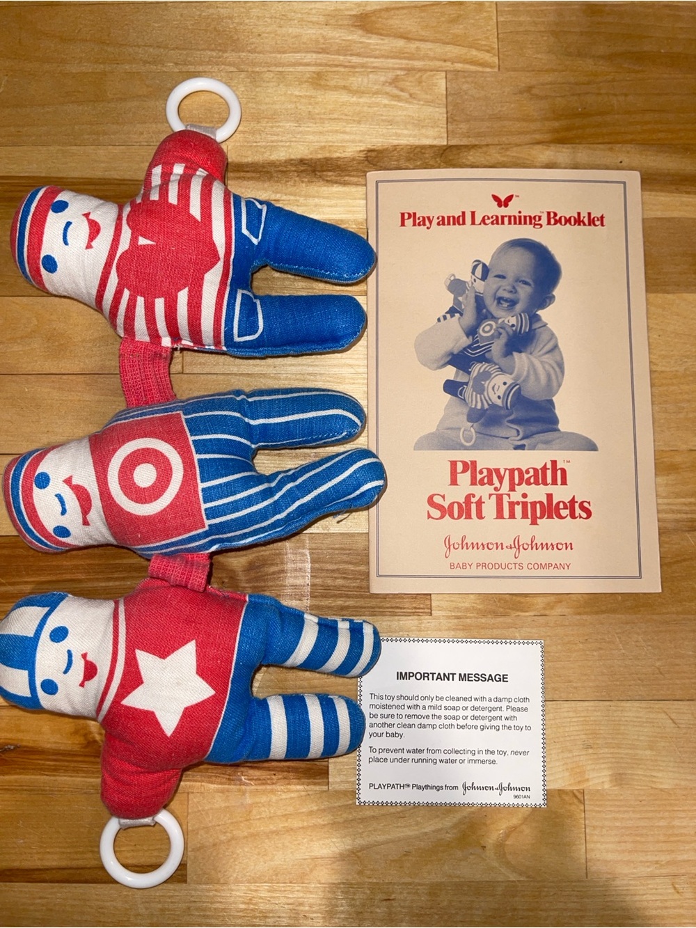 1970’s rare rattle toy with original booklet